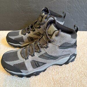 Columbia Men's Mid Hiking Shoes Size 9W Gray Black B15368-023 NWOT